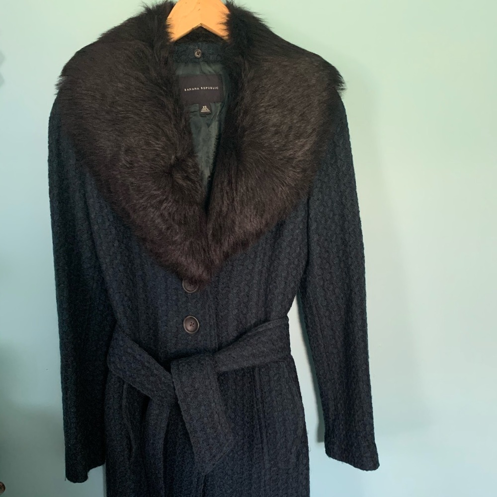Banana Republic tweed coat